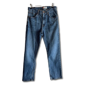 Wrangler Men's Blue Jeans Denim Straight Fit 30x30 Medium Wash Cowboy Ranchers